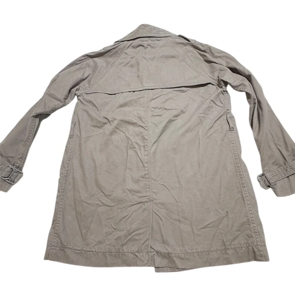 Stella McCartney for GapKids Double Breasted Trench Coat Gold Lining Taupe L